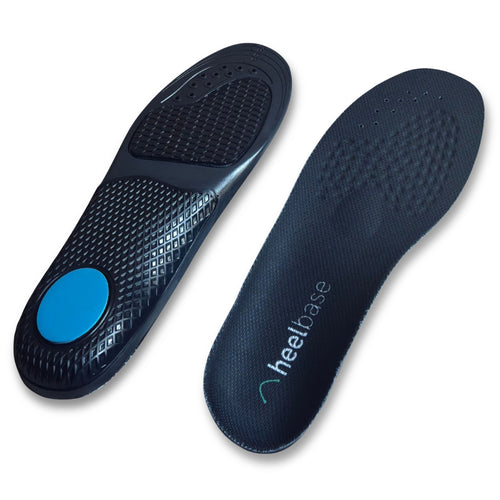 HeelBase Stance everyday insole, top and bottom view