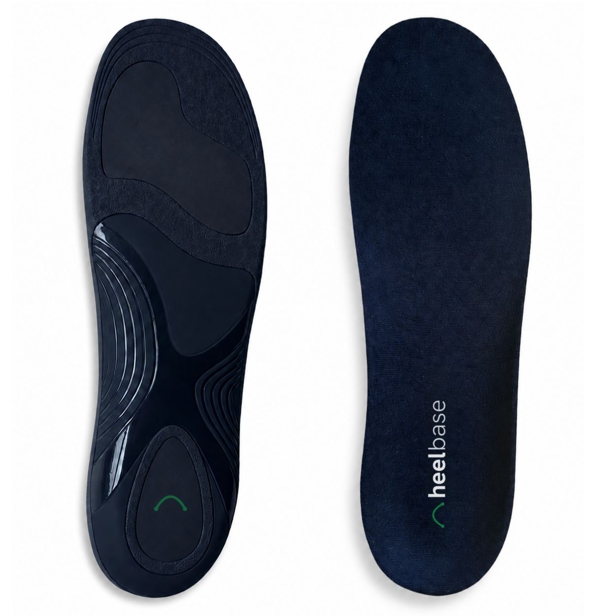 HeelBase Stance pickleball insole top and bottom view